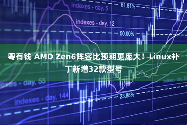 粤有钱 AMD Zen6阵容比预期更庞大！Linux补丁新增32款型号