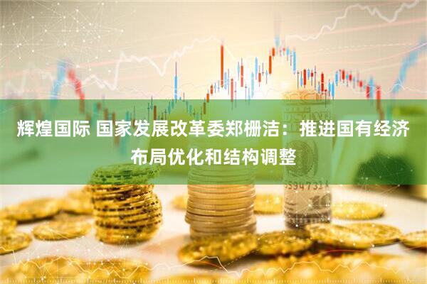 辉煌国际 国家发展改革委郑栅洁：推进国有经济布局优化和结构调整